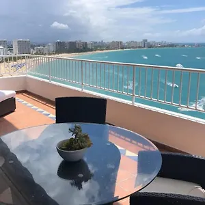 Spectacular Beach Front Ph, 2 Level-3bd-2.5 Bath San Juan